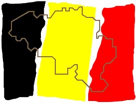 drapeau belge carte belgique